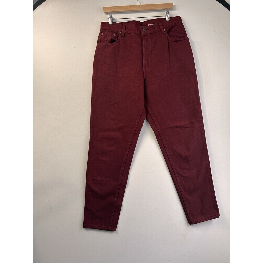 Vintage Levis 550 Jeans Women's Size 15 Reg M Red Relaxed Fit Tapered Leg USA